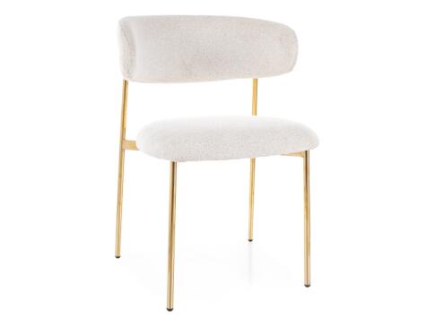 Стул SIGNAL ELTON Raven 22 светло-бежевый/золотой