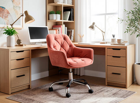 Кресло компьютерное SIGNAL Q-190 Velvet Bluvel 52 античный розовый