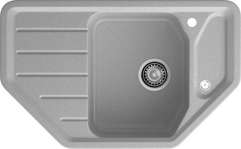 Кухонная мойка GRANFEST CORNER C-800E серый