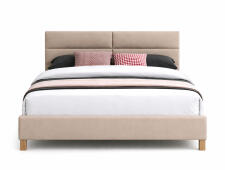 Кровать SIGNAL SIERRA Velvet Bluvel 28 бежевый/дуб 160/200