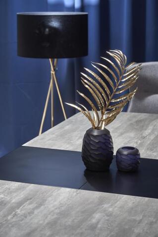 Стол обеденный HALMAR VINSTON темно-серый/черный 180-230/95