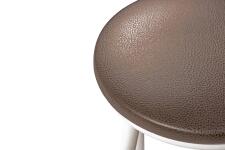 Табурет ВВР Премиум Шоколад/белый, экокожа