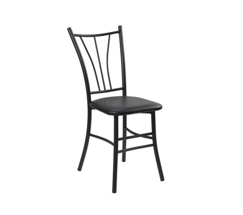 Стул ВВР Трилогия Черный/черный, экокожа