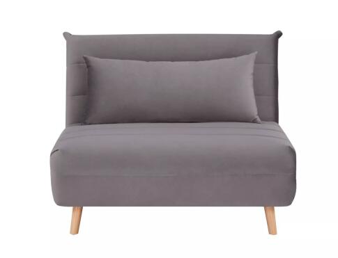 Кресло SIGNAL SPIKE Velvet tap. 139 раскладное, серый/бук