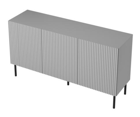 Комод HALMAR ASENSIO KM-1 светло-серый/черный