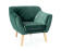 Кресло SIGNAL KARO 1 Velvet Bluvel 78 зеленый/бук