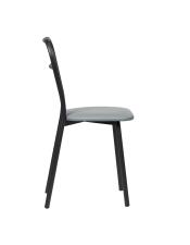 Стул ВВР Браун серый/черный, экокожа