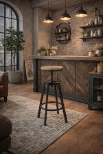 Стул барный HALMAR H64 кофе/old vasion