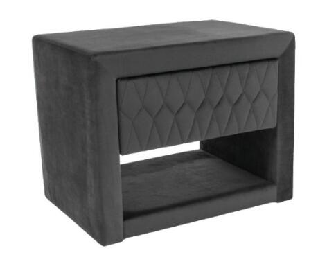 Тумба прикроватная SIGNAL AZURRO Velvet Bluvel 14 серый