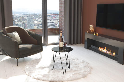 Стол журнальный Sheffilton SHT-CT27 черный мрамор/черный муар