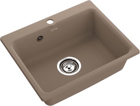 Кухонная мойка GRANFEST SMART SM-520 песочный + сифон