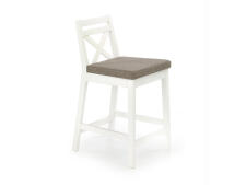 Стул барный HALMAR BORYS LOW белый/ INARI 23