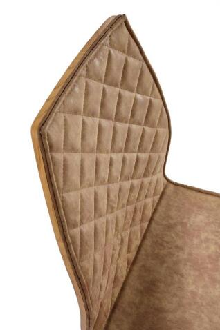 Стул HALMAR K265 коричневый/дуб медовый/черный