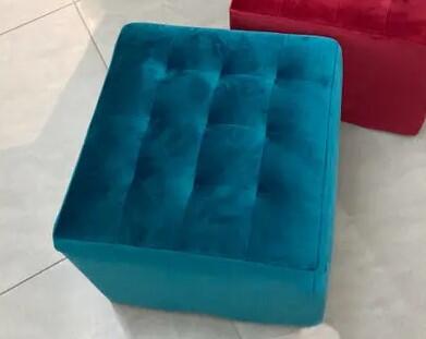 Пуф SIGNAL LORI Velvet Bluvel 85 бирюзовый