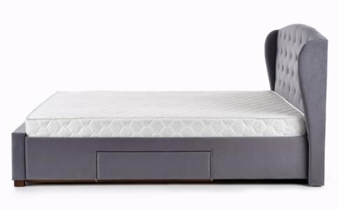 Кровать HALMAR SABRINA серый/орех, 160/200