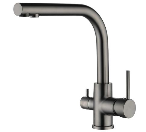 Смеситель AquaSanita Akvaduo 2663 L-T graphite