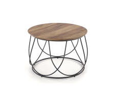 Стол журнальный HALMAR NUBIRA орех/черный, 60/41