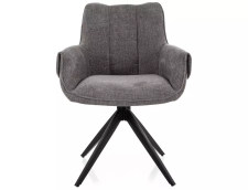 Стул SIGNAL GIO t.252 серый/черный, поворотный