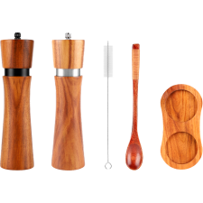 Набор мельниц для специй на подставке OMOIKIRI GR-02-SET-WD