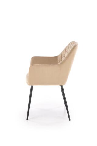 Стул HALMAR K558 бежевый/черный