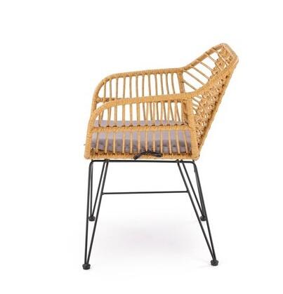 Стул HALMAR K541 серый/натуральный/черный