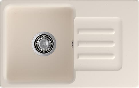 Кухонная мойка GRANFEST SMART SM-680L белый + сифон