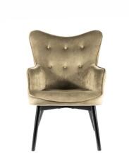 Кресло SIGNAL CARMEN Velvet Bluvel 77 оливковый/черный мат