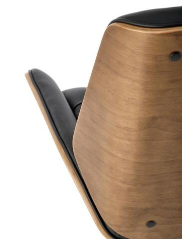 Кресло компьютерное HALMAR GAVIN ореховый/черный