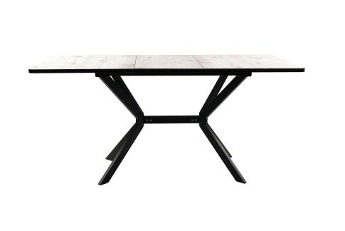 Стол ВВР Миллер бискайская сосна/черный №7, Пластик 120-160/80