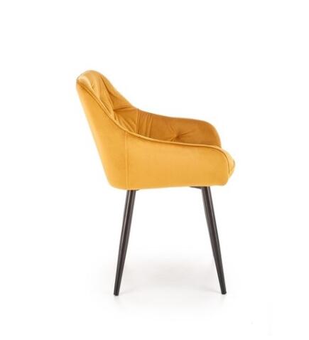 Стул HALMAR K487 горчичный/черный