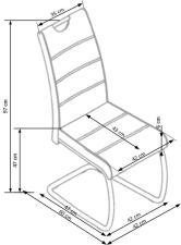 Стул HALMAR K211 бежевый/хром