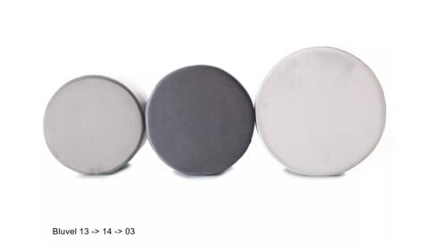 Пуф SIGNAL DOTI C Velvet Bluvel 03 светло-серый