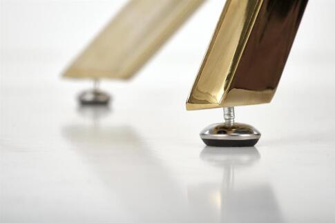 Стол обеденный HALMAR RAYMOND 2 белый мрамор/золотой 100