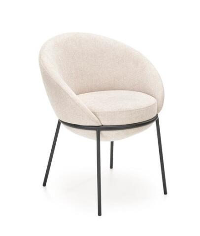 Стул HALMAR K482 бежевый/черный