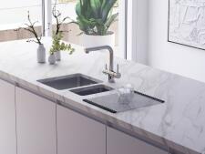 Кухонная мойка из нержавейки Omoikiri Tadzava 38-U/I-IN нержавеющая сталь