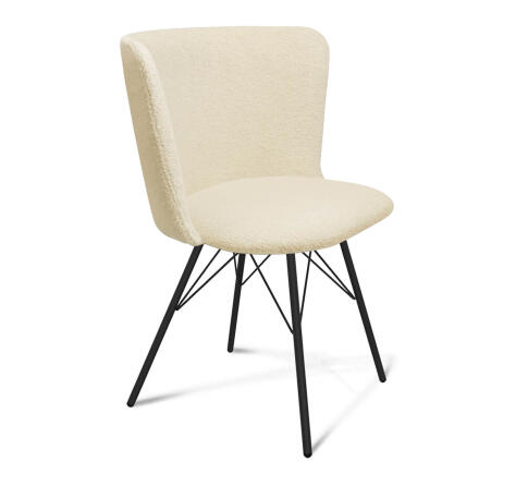 Стул Sheffilton SHT-ST36/S37 бежевый/черный муар