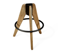 Каркас стула Sheffilton SHT-S92 браш.коричневый/черный муар