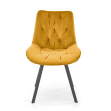 Стул HALMAR K519 горчичный/черный, поворотный