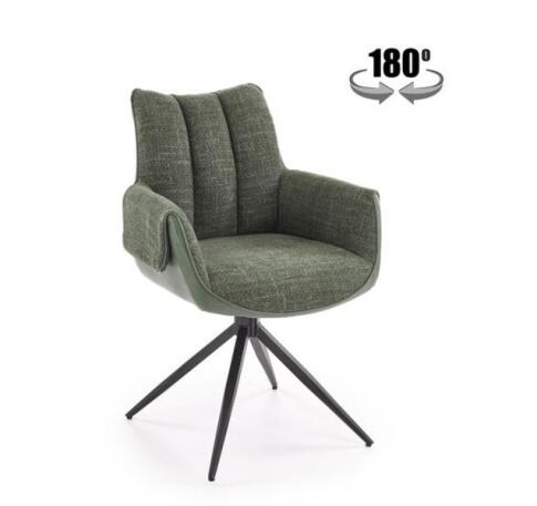 Стул HALMAR K579 зеленый/черный, поворотный