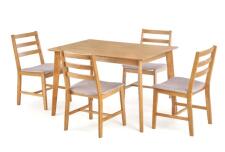 Комплект HALMAR CORDOBA (стол + 4 стула) дуб, 120/80/75