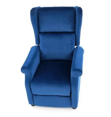Кресло HALMAR AGUSTIN 2 раскладное, темно-синий