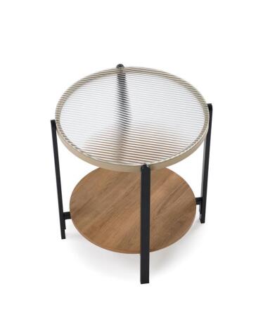 Стол журнальный HALMAR KAMALA S натуральный/черный