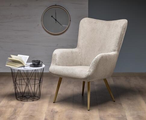 Кресло HALMAR AMARO кремовый