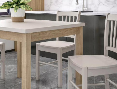 Стол обеденный SIGNAL ADAM кашемир/дуб кремона 100/60