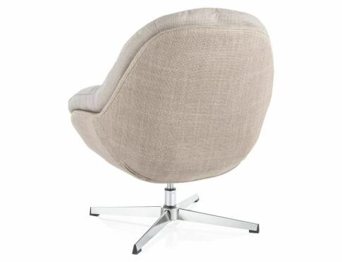 Кресло SIGNAL PEGGIE серый/бежевый/хром