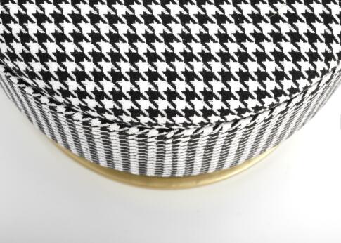 Скамья HALMAR HARMONY черный/белый/золотой