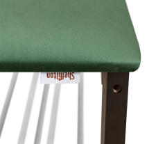 Банкетка Sheffilton SR-0628 артикул Б-2 черный матовый/лиственно-зеленый