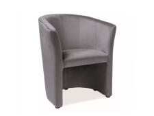 Кресло SIGNAL TM-1 Velvet Bluvel 14 серый/венге