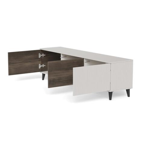 Тумба под теле/видео аппаратуру HALMAR RANDOM 2 RTV-2 180 кашемир/орех/черный