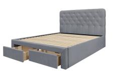 Кровать HALMAR MARISOL серый, 160/200